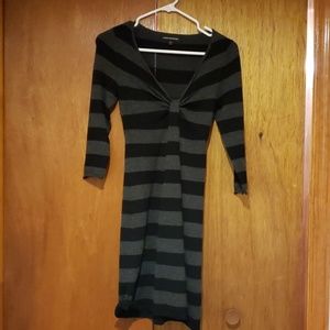 3/4 sleeve sweater dress